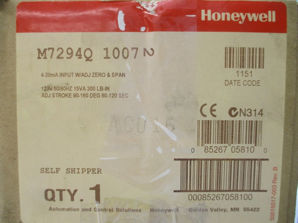 HONEYWELL M7294Q1007 120V 60-120S NSMP