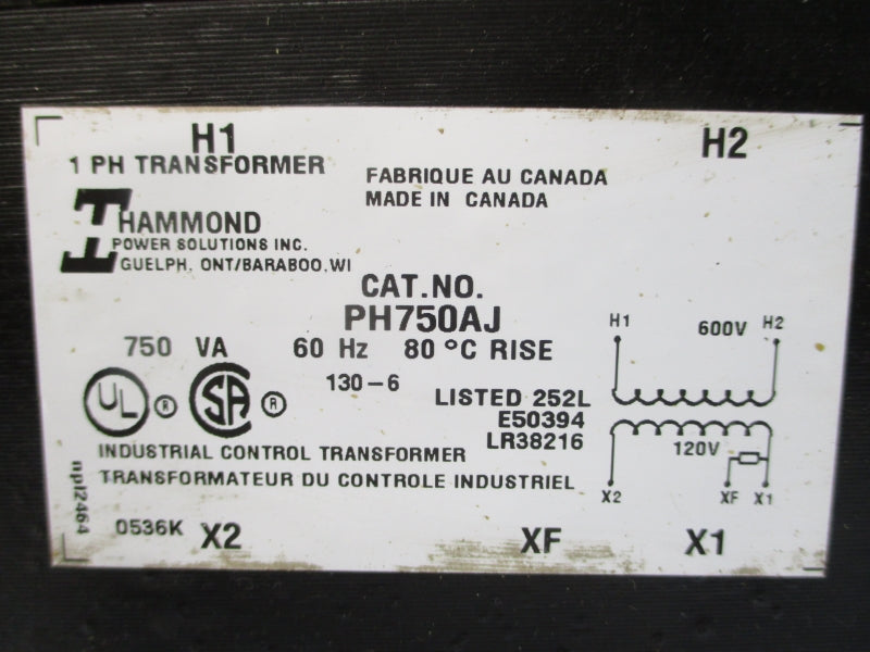 HAMMOND POWER SOLUTIONS PH750AJ 600V NSMP