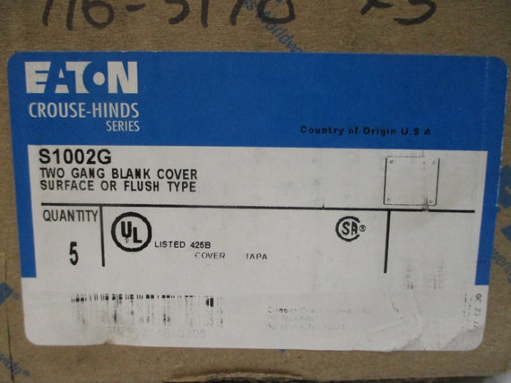 EATON S1002G (PKG OF 5) NSMP