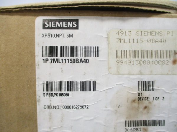 SIEMENS 7ML11150BA40 XPS-10 1.77V NSMP