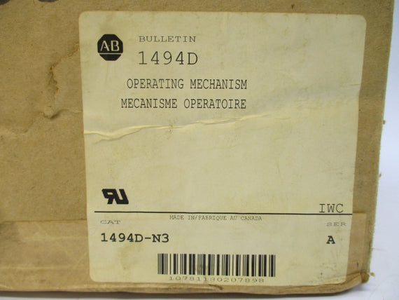 ALLEN BRADLEY 1494D-N3 SER. A NSMP