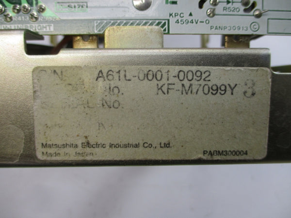 MATSUSHITA ELECTRIC A61L-0001-0092 UNMP