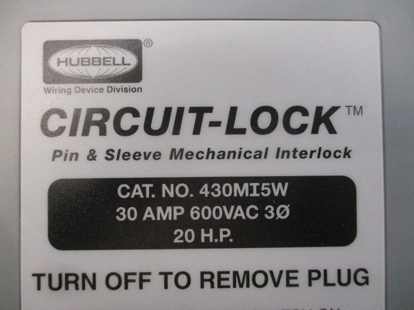 HUBBELL 430MI5W 600VAC 30A NSNP