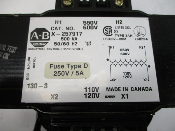 ALLEN BRADLEY 1497-N20 SER. CB 550/600V NSNP