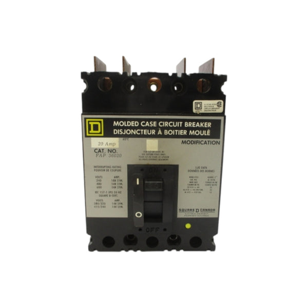 SQUARE D FAP36020 600V 20A NSNP