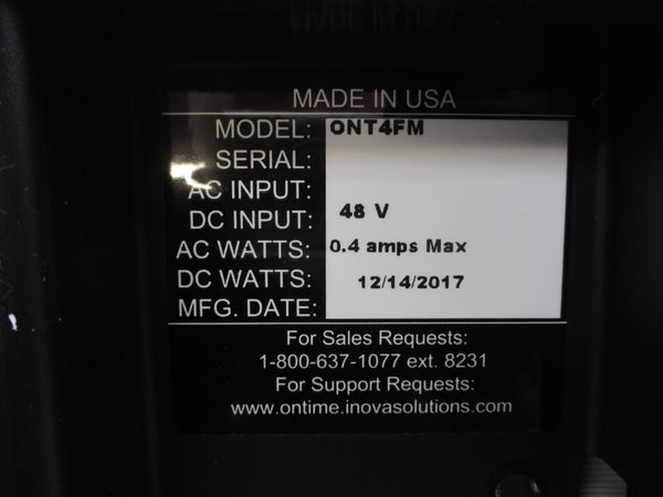 INOVA SOLUTIONS ONT4FM 48V 0.4A NSNP