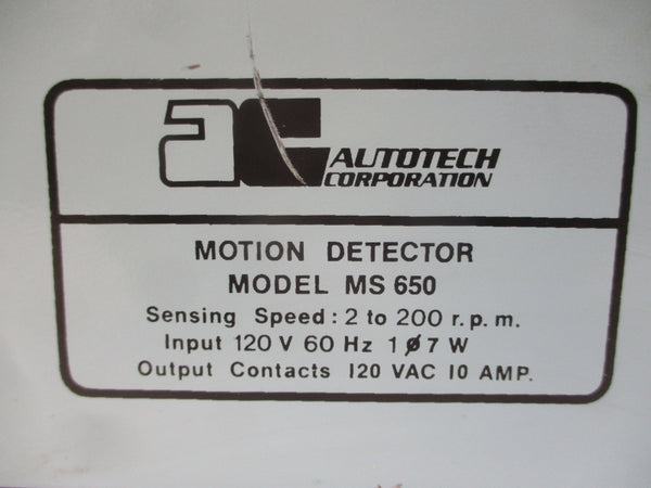AUTOTECH MS650 SMC-MS650-010 120VAC 10A NSNP