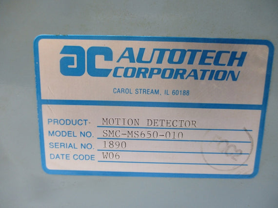 AUTOTECH MS650 SMC-MS650-010 120VAC 10A NSNP