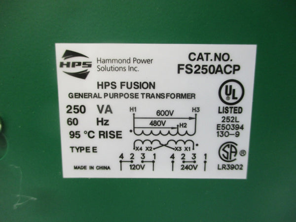 HAMMOND POWER SOLUTIONS FS250ACP 480/600V NSMP