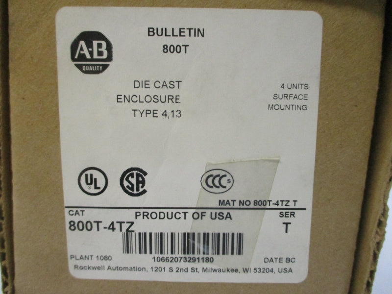 INDUSTRIAL SPARE PART 800T-4TZ SER. T (BR/WH) NSMP