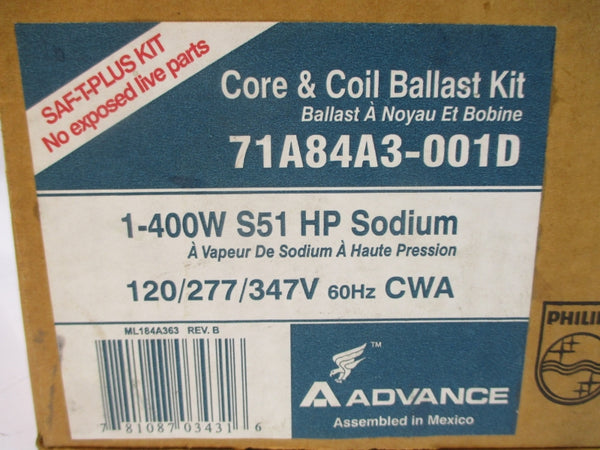 ADVANCE 71A84A3-001D 347V 3.90A NSMP