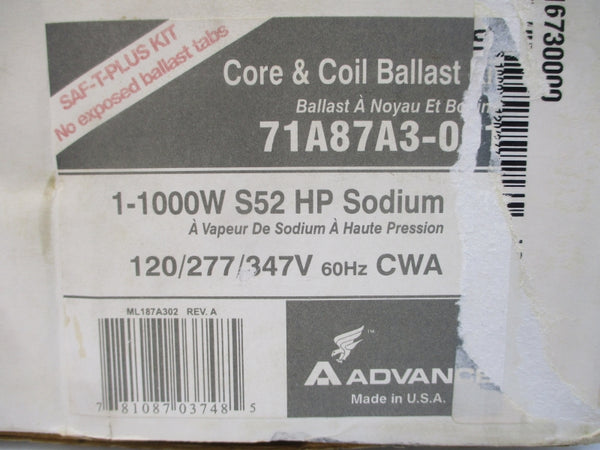 ADVANCE 71A87A3-001 347V 9.4A NSMP