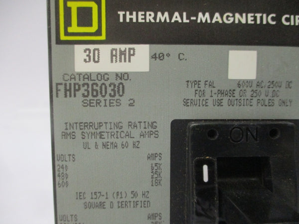 SQUARE D FHP36030 SER. 2 600V 30A NSMP