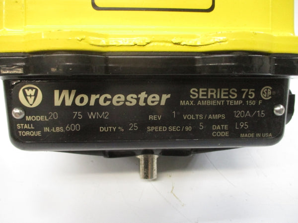 WORCESTER 2075WM2 120V 1.5A 90S REV. 1 UNMP
