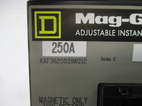 SQUARE D KAF3625021M1212 SER. 2 600VAC 250A NSNP