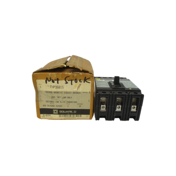 SQUARE D FHP36015 SER. 2 600VAC 15A NSMP