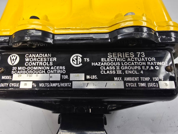 WORCESTER CONTROLS 20732WR SER. 73 115 1.5A 5S UNMP