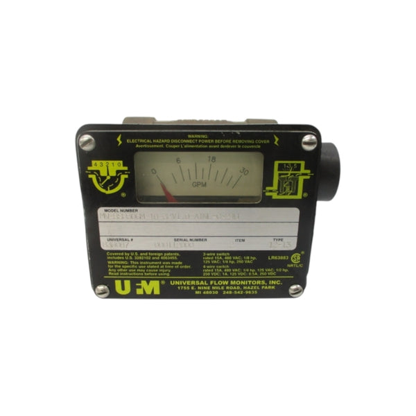 UNIVERSAL FLOW MONITORS MN-BSB30GM-10-32V1.0-A1NL-C-24U 480VAC 15A NSNP