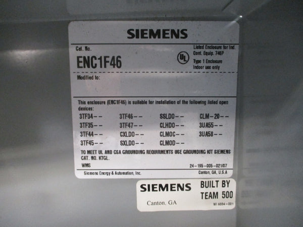 SIEMENS ENC1F46 UNMP