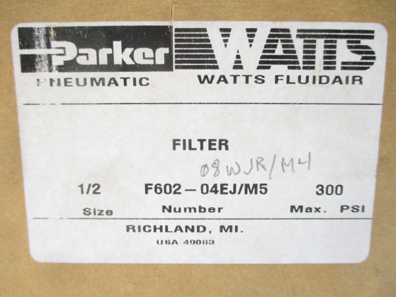 PARKER F602-04EJ/M5 300PSI 1/2" NSMP