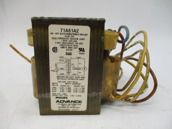 PHILIPS ADVANCE 71A81A2-001D 347V 1.65A NSMP