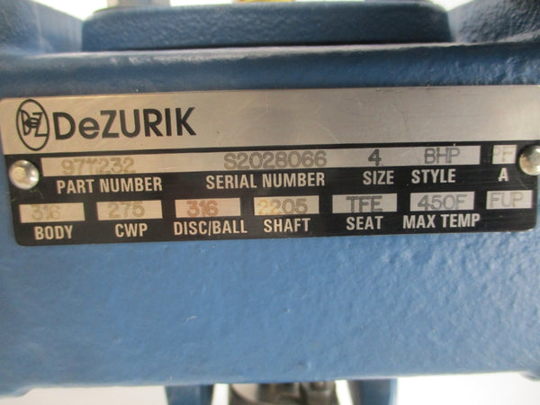 DEZURIK 2097003R002 9711232 SIZE 4 275PSI UNMP