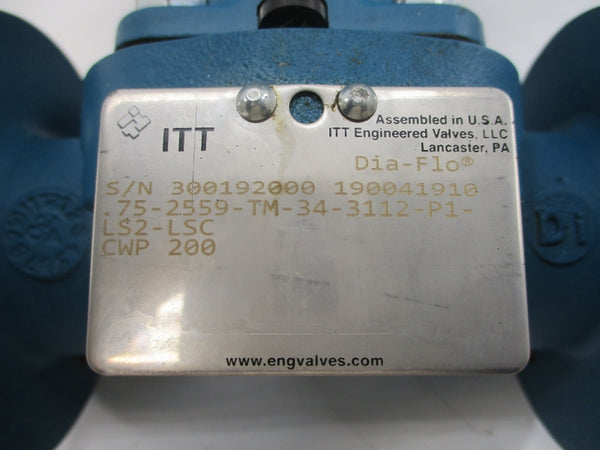 ITT .75-2559-TM-34-3112-P1-LS2-LSC 190041910 1" NSNP