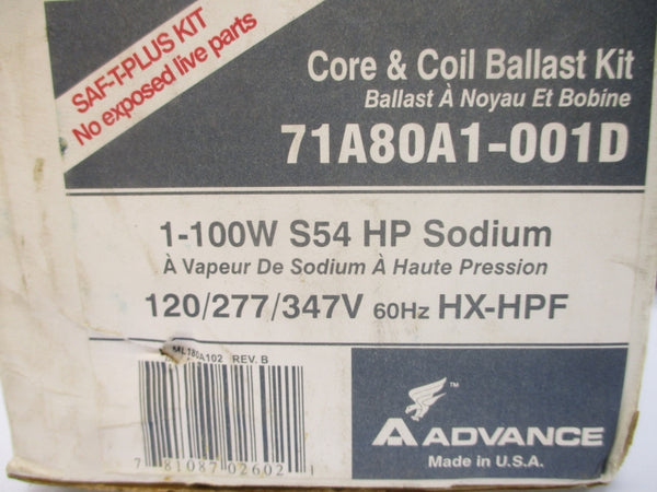 ADVANCE 71A80A1-001D 347V 1.15A NSMP