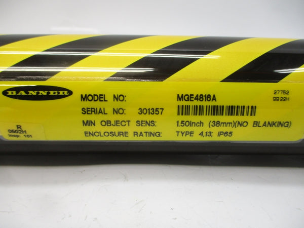 BANNER ENGINEERING MGE4816A NSNP