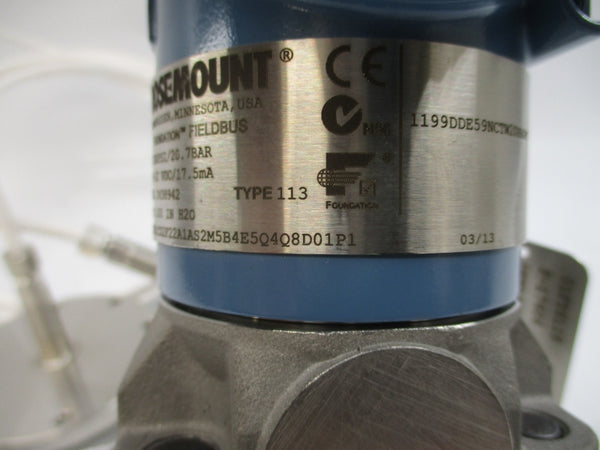 ROSEMOUNT 3051CD2F22A1AS2M5B4E5Q4Q8D01P1 9-32VDC 300PSI NSNP