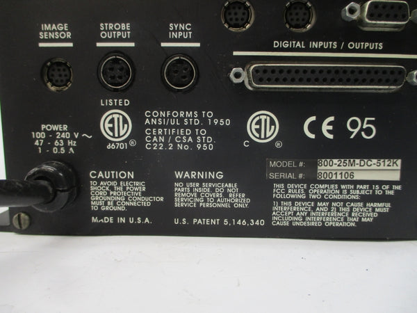 DVT 800-25M-DC-512K SER. 800 100-240V 1-0.5A UNMP
