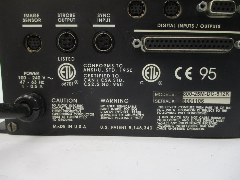 DVT 800-25M-DC-512K SER. 800 100-240V 1-0.5A UNMP