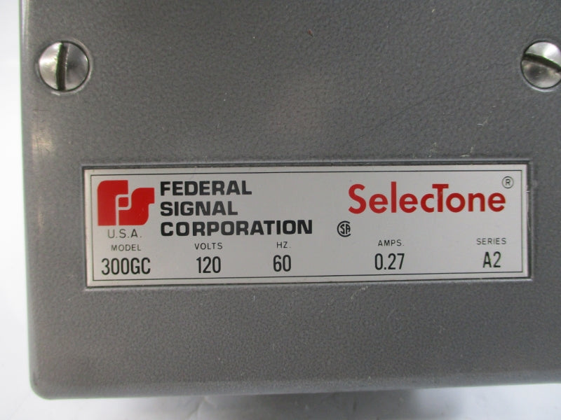FEDERAL SIGNAL 300GC SER. A2 120V 0.27A UNMP