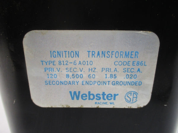 WEBSTER 812-6A010 120V 1.85A UNMP