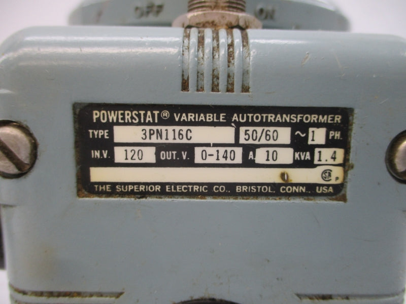 SUPERIOR ELECTRIC 3PN116C 120V 10A UNMP