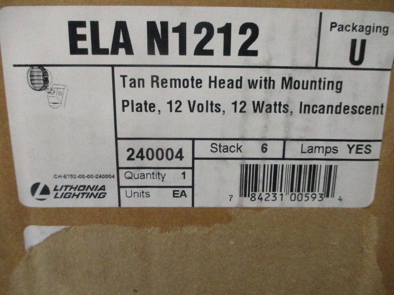 LITHONIA LIGHTING ELAN1212 12V NSMP