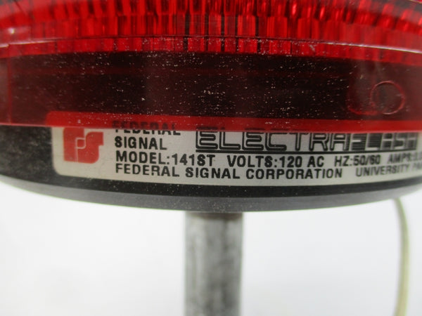 FEDERAL SIGNAL 141ST(RED) SER. A3 120VAC 0.06A UNMP