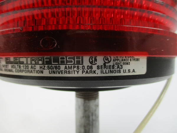 FEDERAL SIGNAL 141ST(RED) SER. A3 120VAC 0.06A UNMP