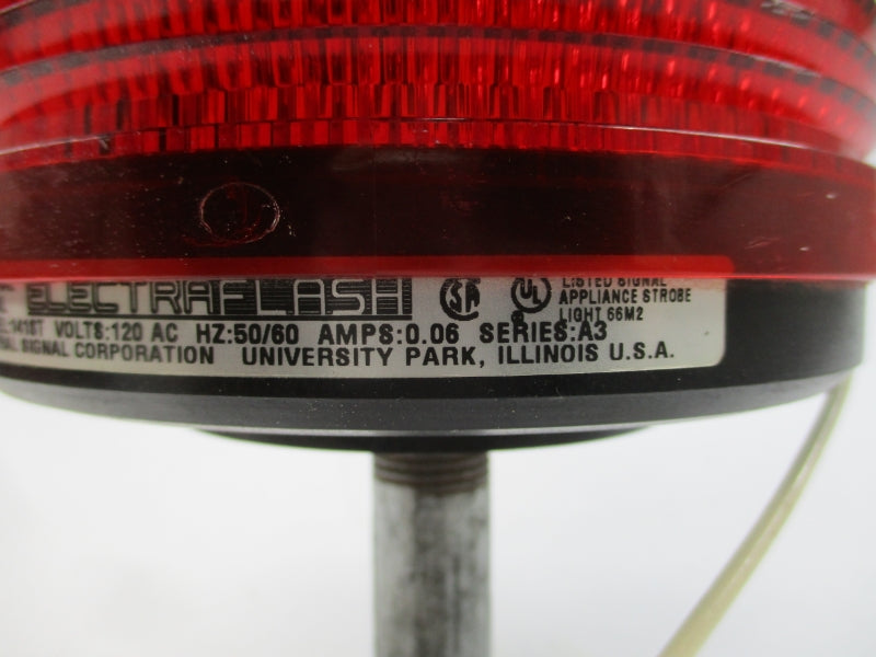 FEDERAL SIGNAL 141ST(RED) SER. A3 120VAC 0.06A UNMP