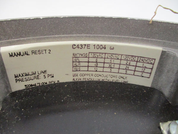 HONEYWELL C437E1004 120/240VAC 48A 5PSI REV. B NSMP
