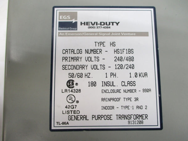 HEVI-DUTY HS1F1BS 240/480V NSNP