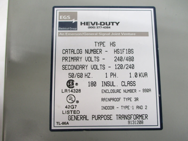 HEVI-DUTY HS1F1BS 240/480V NSNP