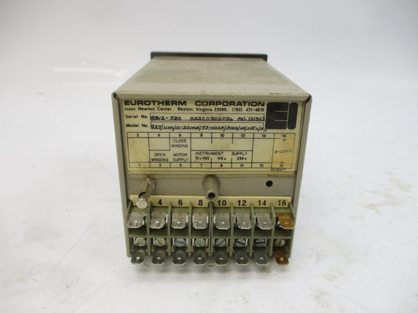 EUROTHERM 927/VM/0-20MA/77-400F/P100/VP/115V/X// 115/230V UNMP
