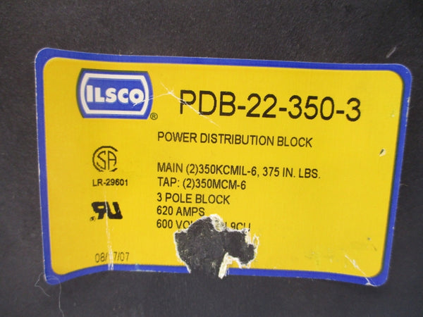 ILSCO PDB-22-350-3 600V 620A NSNP