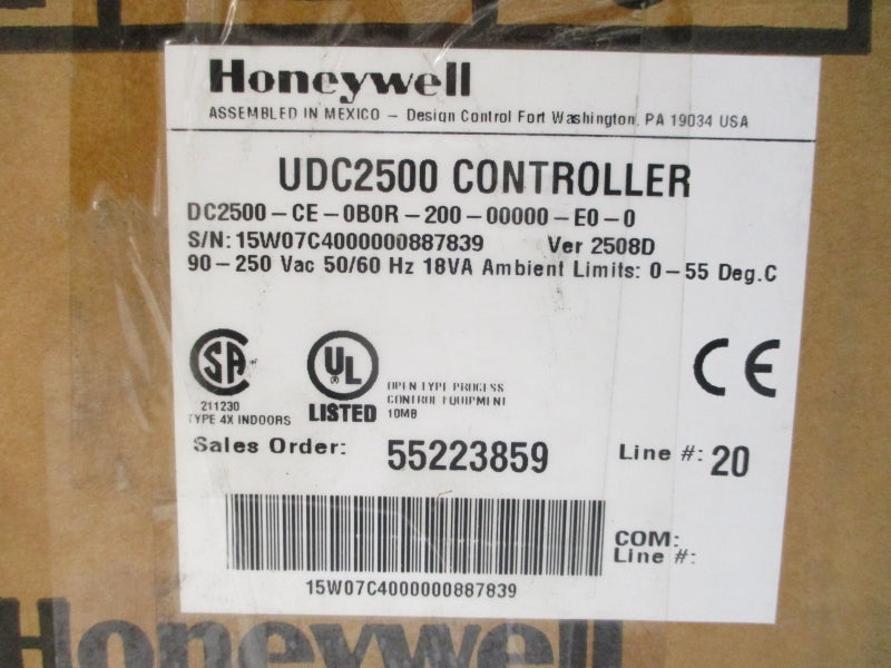 HONEYWELL DC2500-CE-0B0R-200-00000-E0-0 90-250VAC NSMP