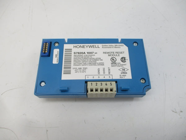 HONEYWELL S7820A1007 12VDC REV. F NSMP