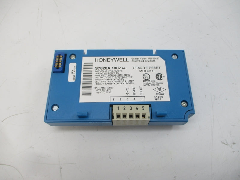 HONEYWELL S7820A1007 12VDC REV. F NSMP