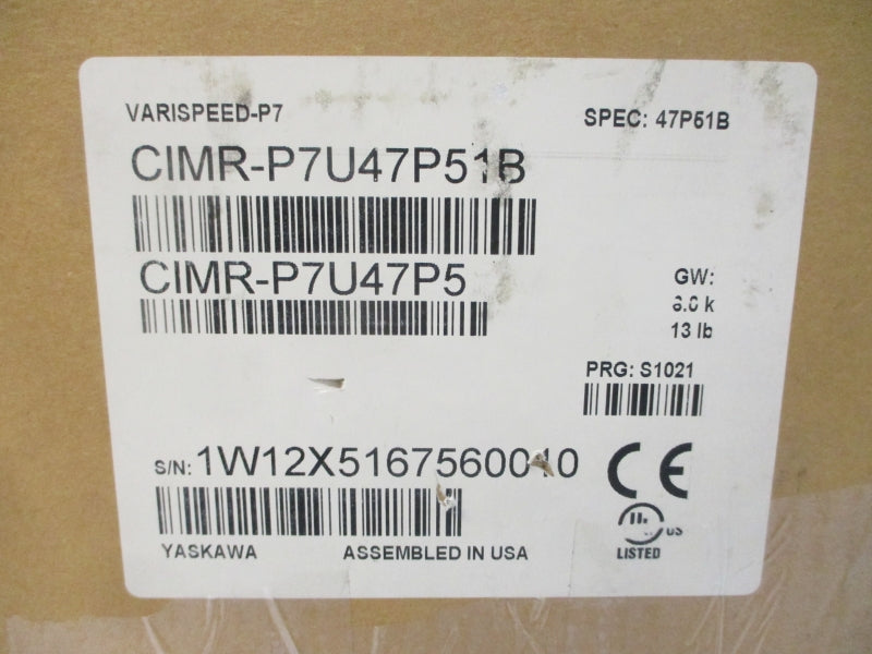 YASKAWA CIMR-P7U47P51B 380-480VAC 20A NSMP