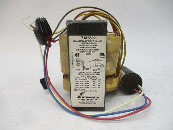 ADVANCE 71A5892-001D 277V 3.25A NSMP