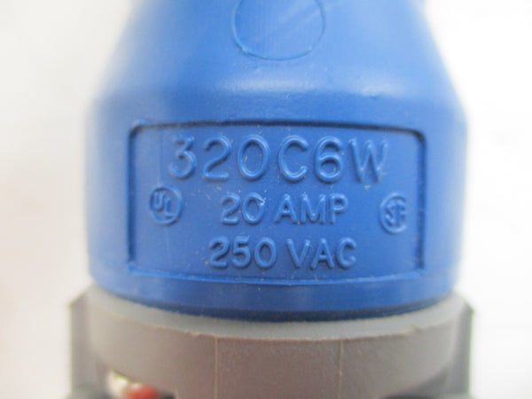 HUBBELL HBL320C6W 250VAC 20A NSMP